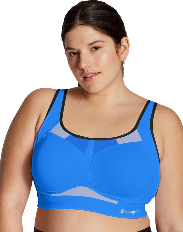 Champion Plus Motion Control Underwire Kadın Sporcu Sütyeni Mavi ( MNOQLJ895 )